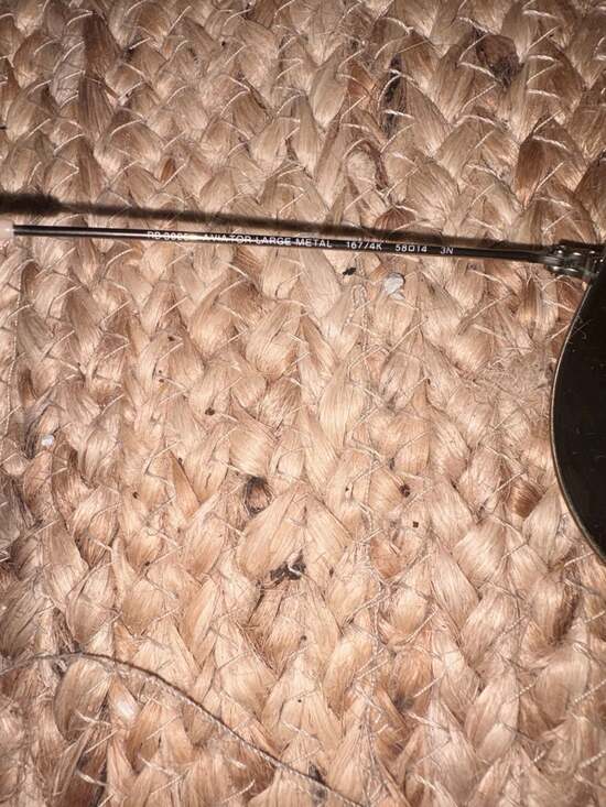 Ray-Ban RB3025 Aviator Large Metal Sunglasses with Purple Mirror Lenses - Picture 6 of 7